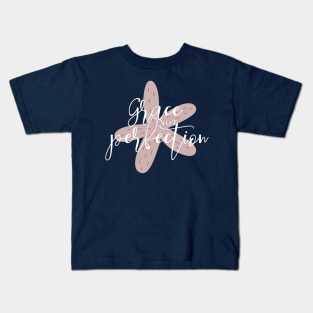 Grace Not Perfection - Pink - Starfish Art T-Shirt Kids T-Shirt